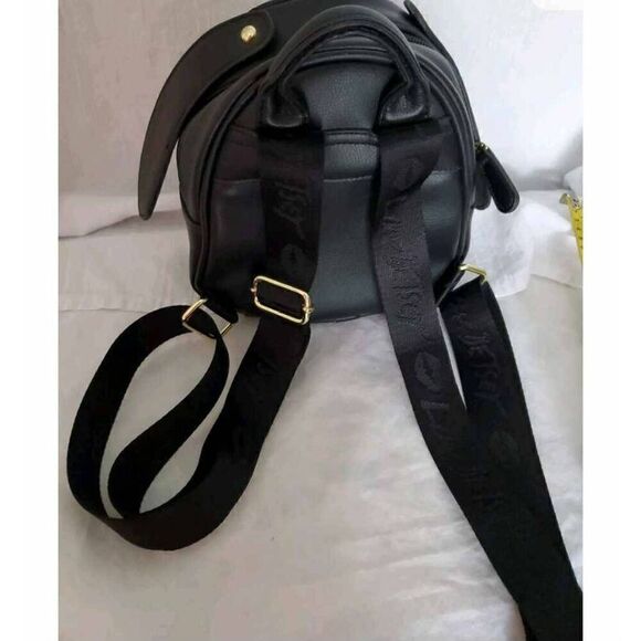 Betsey Johnson Dog Puppy Faux Leather Mini Backpack Bag Floppy Ears - Picture 4 of 11